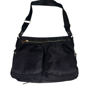 Black Nylon Shoulder Bag
